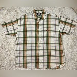 XXL Vintage Y2K Ecko Unltd Rhino Woven Short Sleeve Shirt 90’s Plaid Streetwear